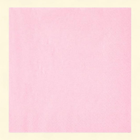 Way To Celebrate Disposable Light Pink Paper Napkins, 6.5" x 6.5", 24 Count