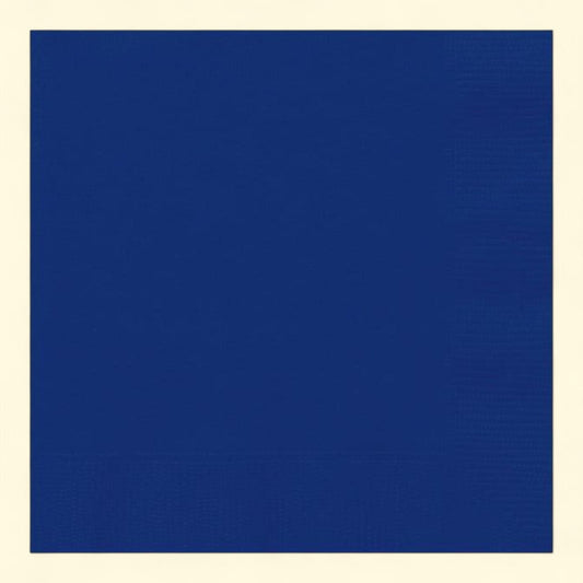 Way To Celebrate Disposable Deep Navy Paper Napkins, 6.5" x 6.5", 24 Count