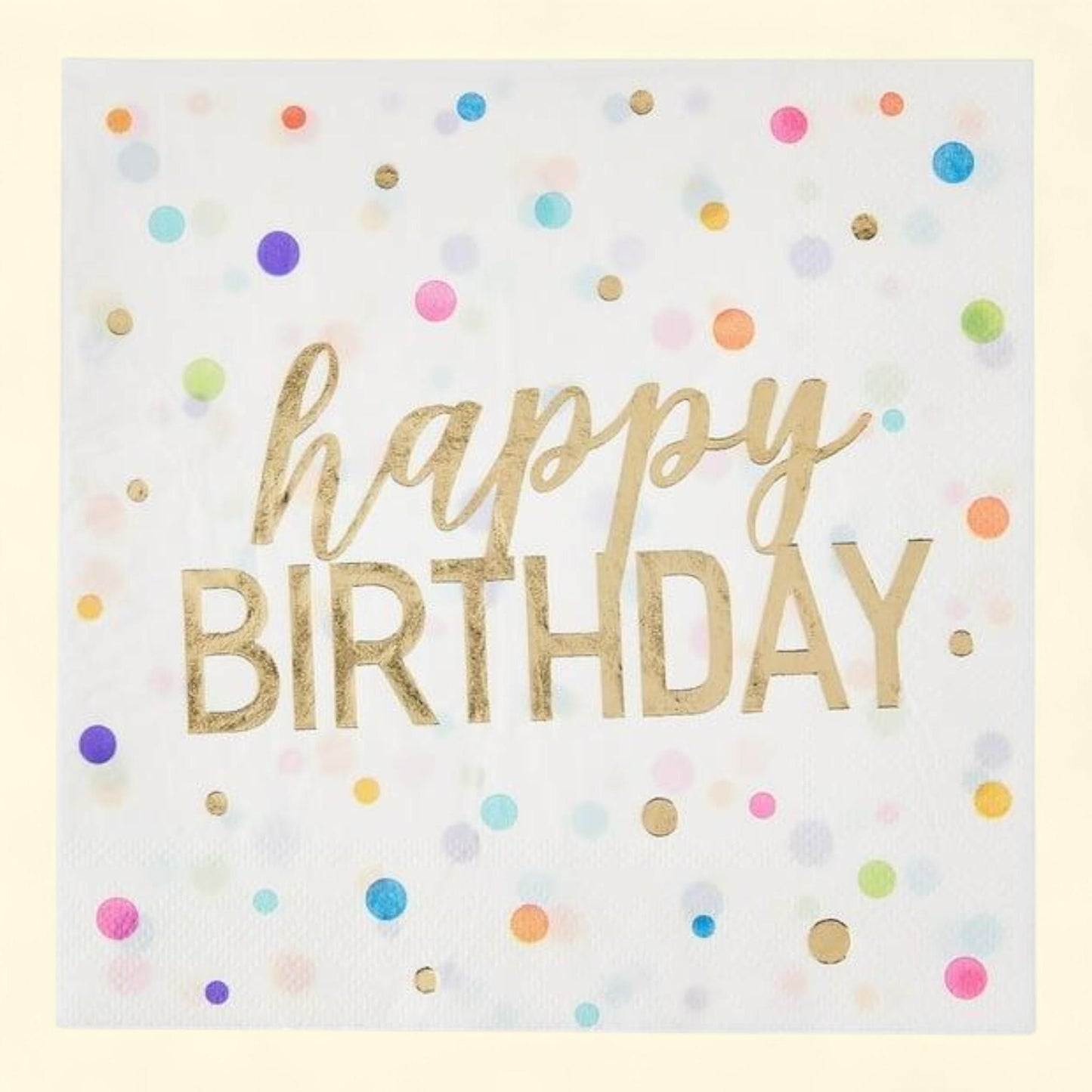 Way To Celebrate Paper Napkins, 6.5" x 6.5", 20 Count