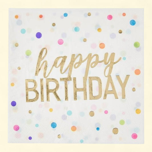 Way To Celebrate Paper Napkins, 6.5" x 6.5", 20 Count