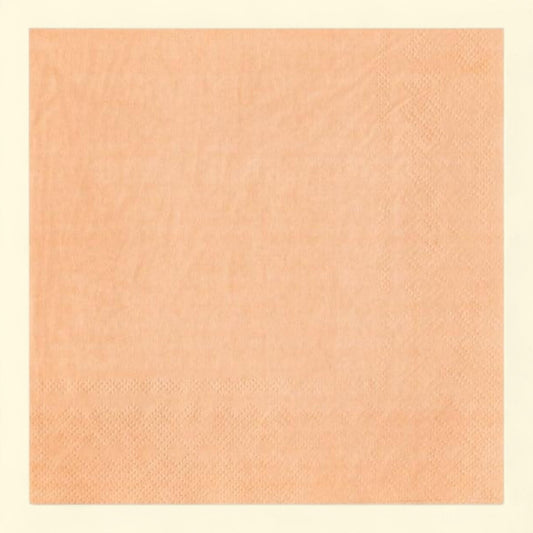Way To Celebrate Disposable Peach Paper Napkins, 6.5" x 6.5", 24 Count