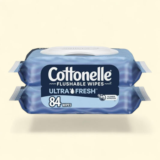Cottonelle Fresh Flushable Wet Wipes, 2 Flip-Top Packs