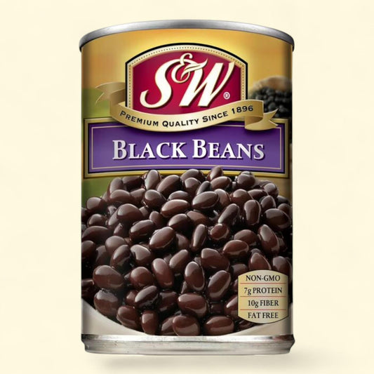 S&W Black Beans, 15 oz. Can