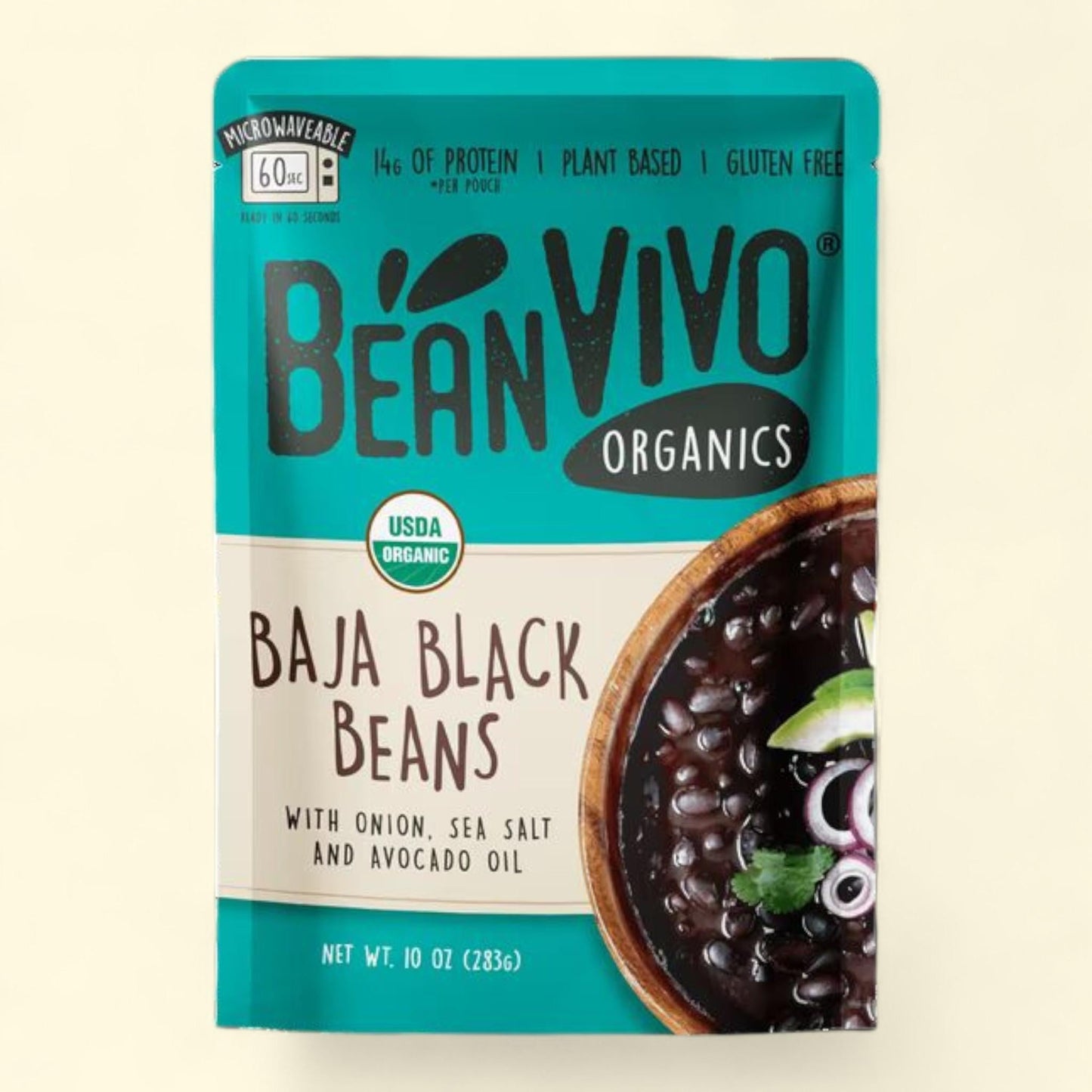 BeanVIVO Organics Baja Black Beans, 10 oz
