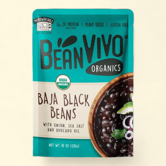 BeanVIVO Organics Baja Black Beans, 10 oz