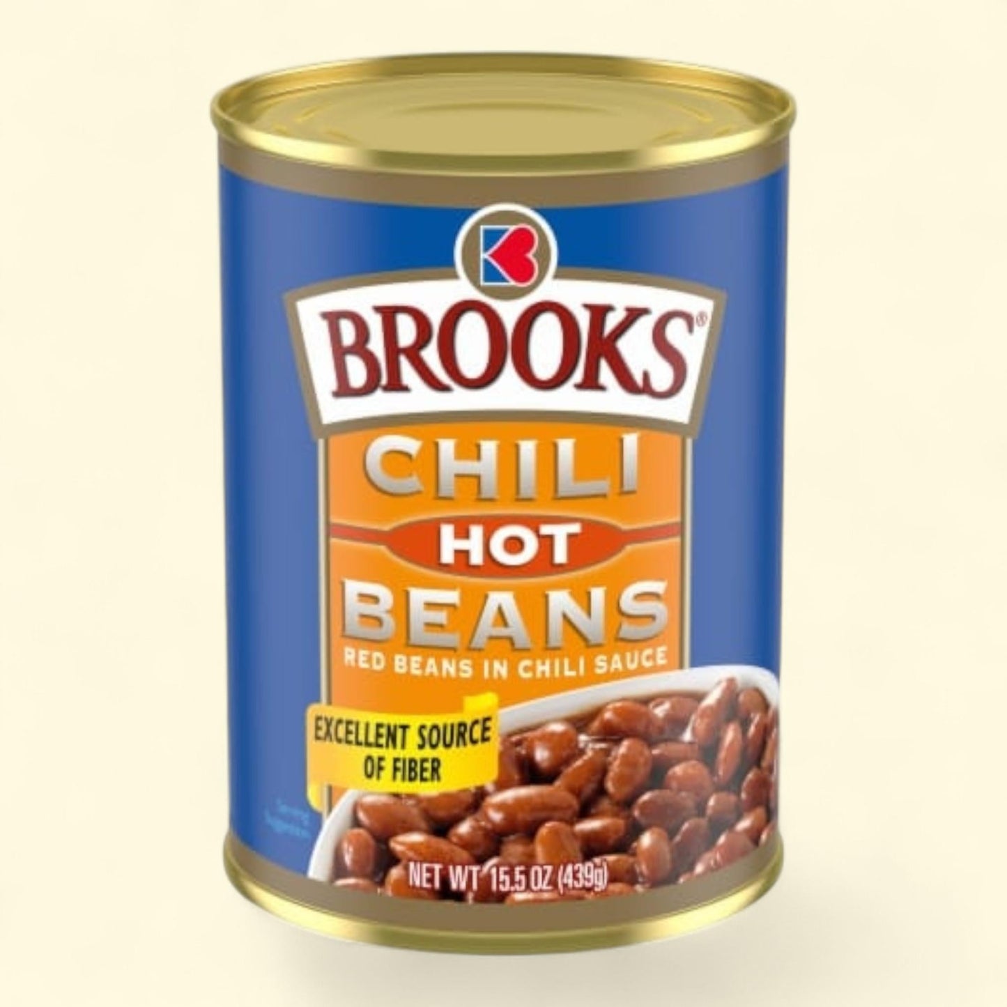 Brooks Chili Beans, Canned Red Beans in Chili Sauce, Hot Flavor, 15 oz — authentic US product shipped worldwide by Treatspree