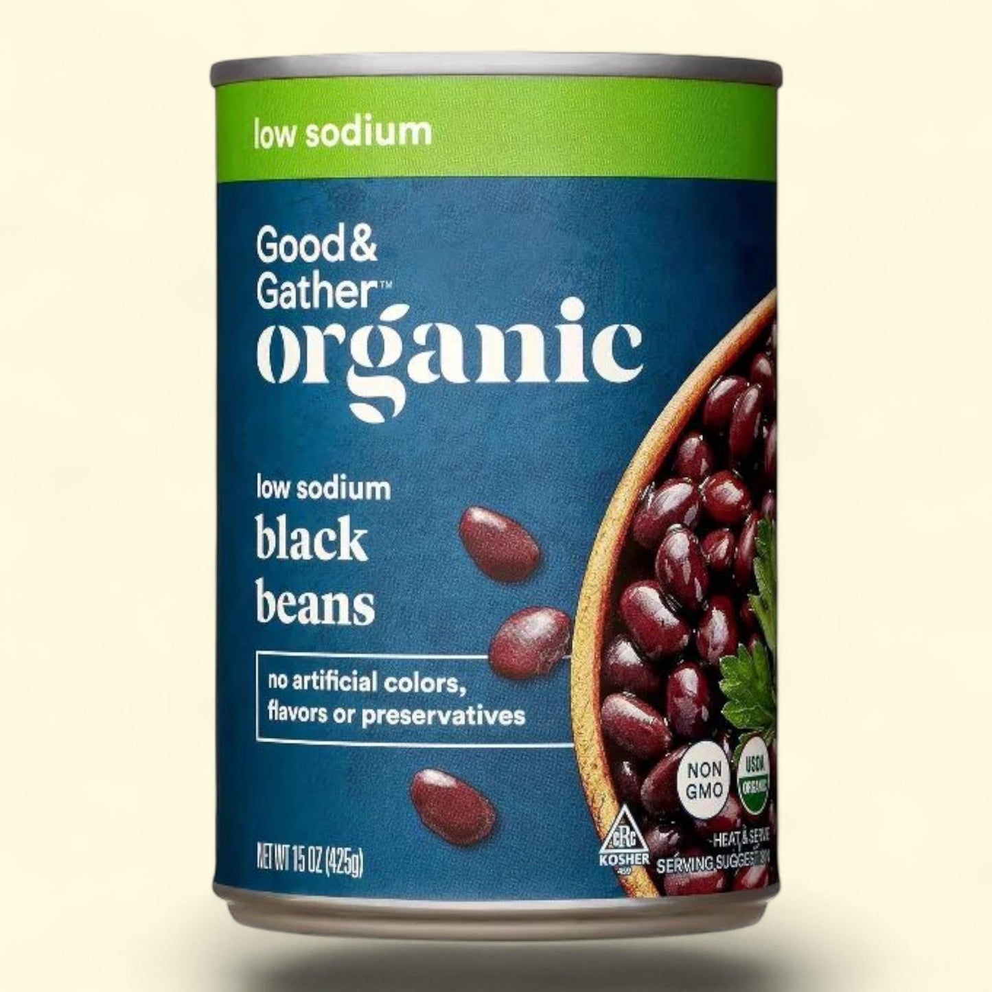 Good & Gather, Organic Low Sodium Black Beans, 15oz — authentic US product shipped worldwide by Treatspree
