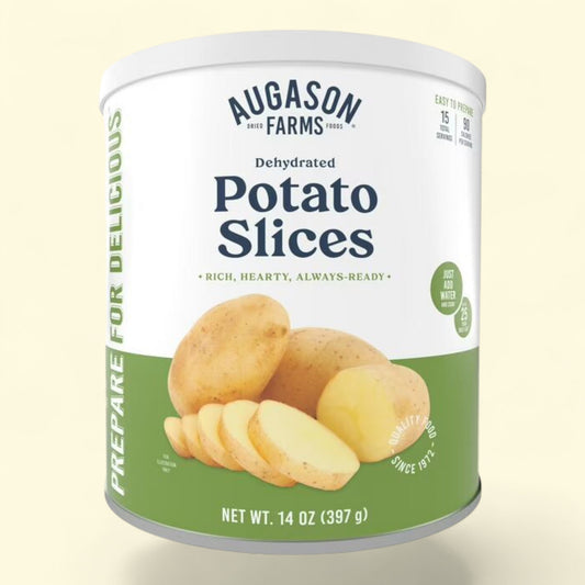 Augason Farms Dehydrated Potato Slices, 1 lb 4 oz, No. 10 Can