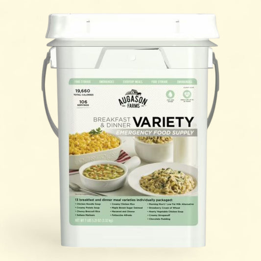 Augason Farms Breakfast & Dinner Emergency Food Supply, 13 Varieties