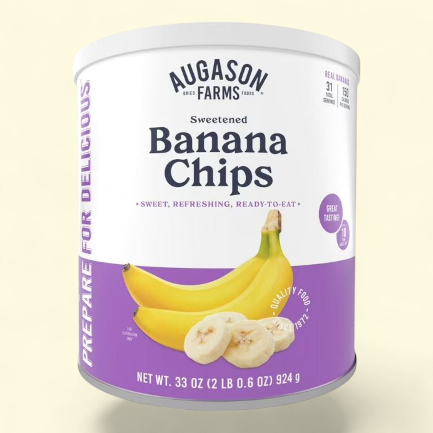 Augason Farms Freeze Dried Sliced Strawberries, 6.4 oz, No. 10 Can