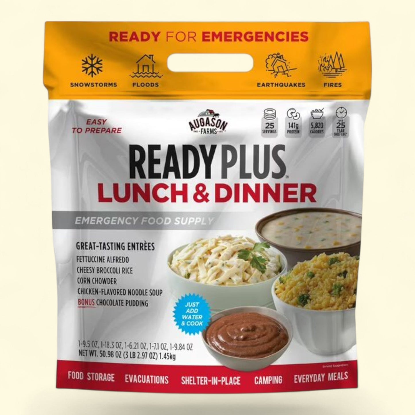 Augason Farms Freeze Dried Shredded Colby Cheese, 1 lb 14 oz