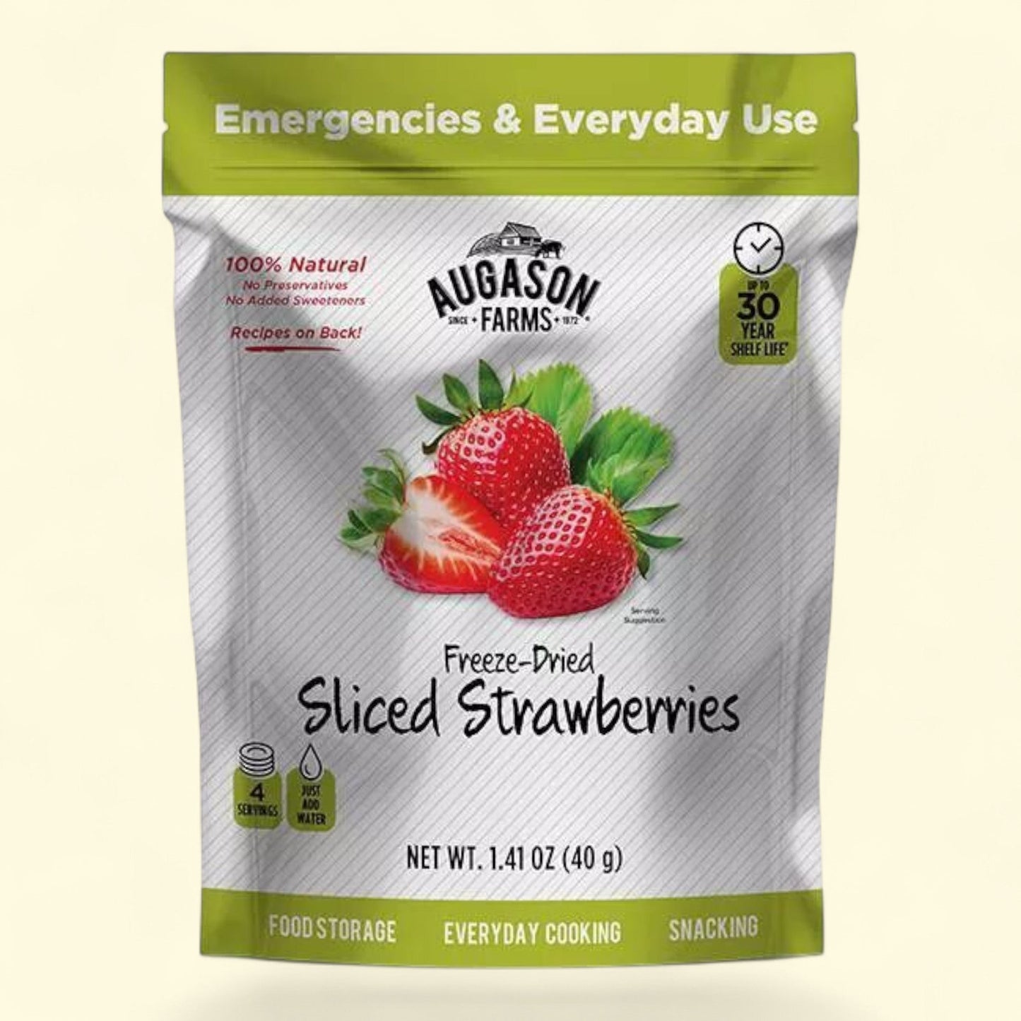 Simple Kitchen Sliced Strawberries, 1.08lb