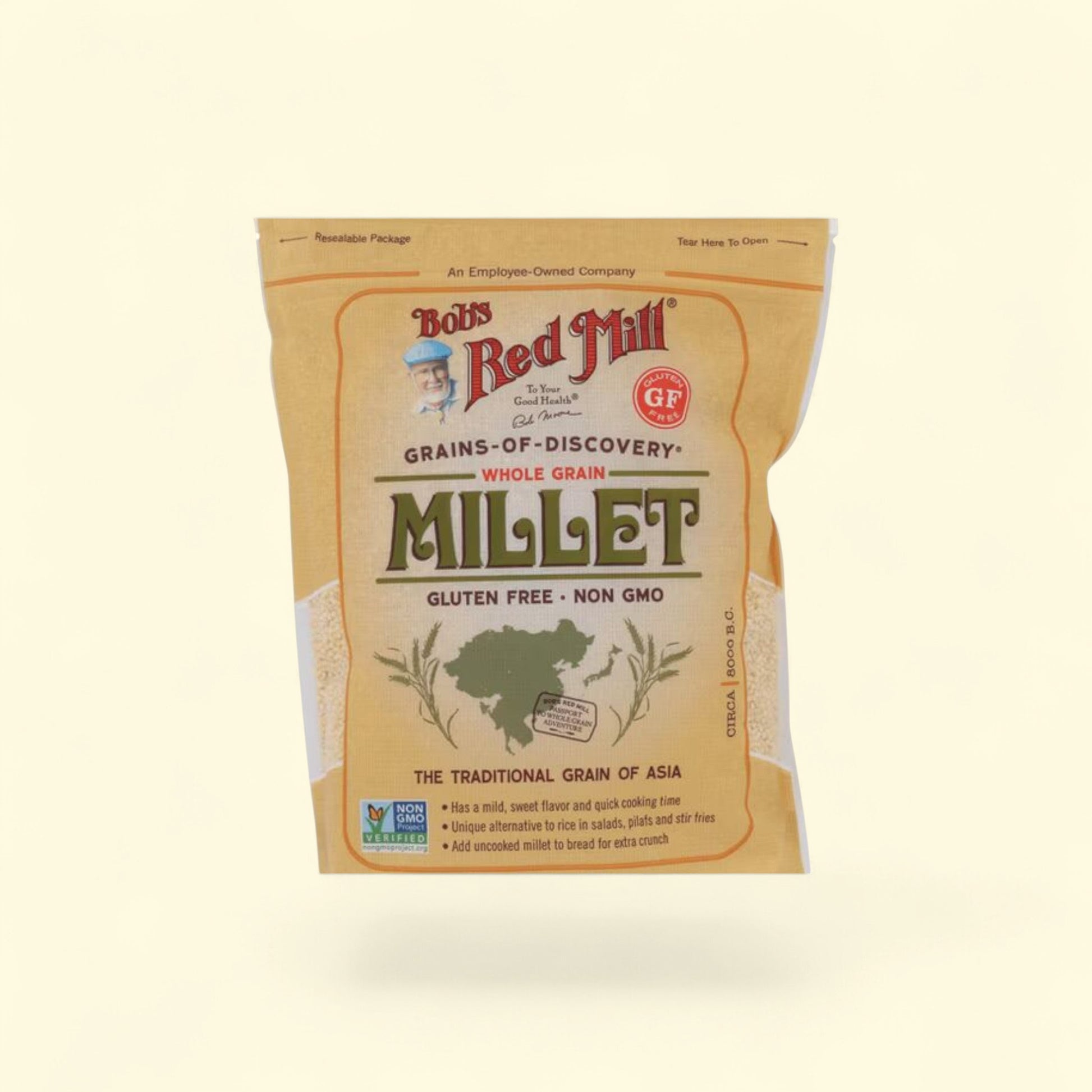 Bob's Red Mill Whole Grain Millet, 28 oz — authentic US product shipped worldwide by Treatspree