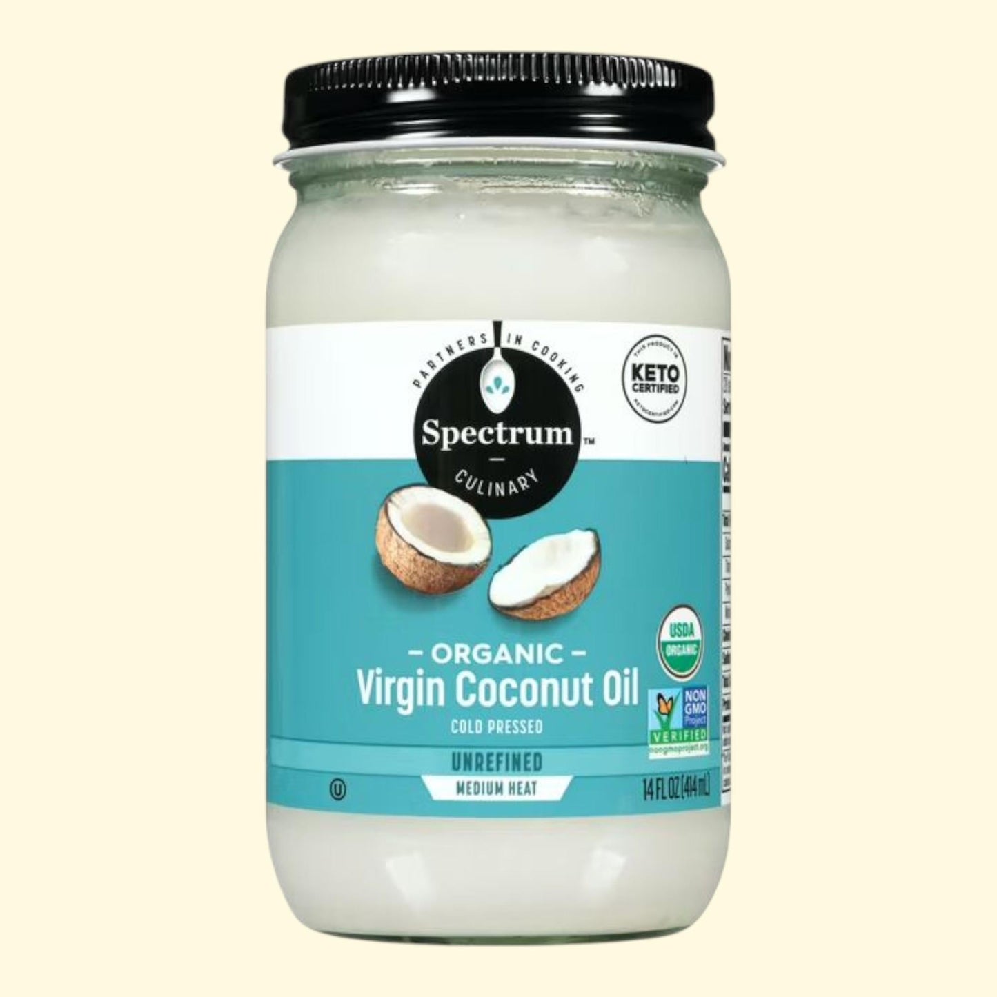 Spectrum Naturals Organic Unrefined Virgin Coconut Oil, 14 fl oz