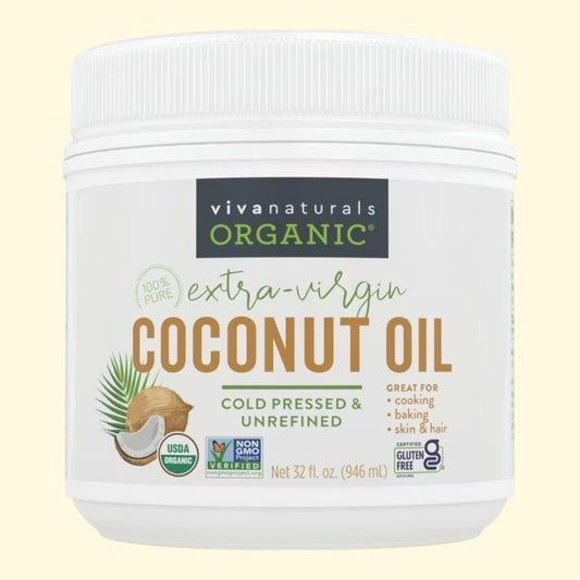 Viva Naturals Organic Extra Virgin Coconut Oil, 32 fl oz