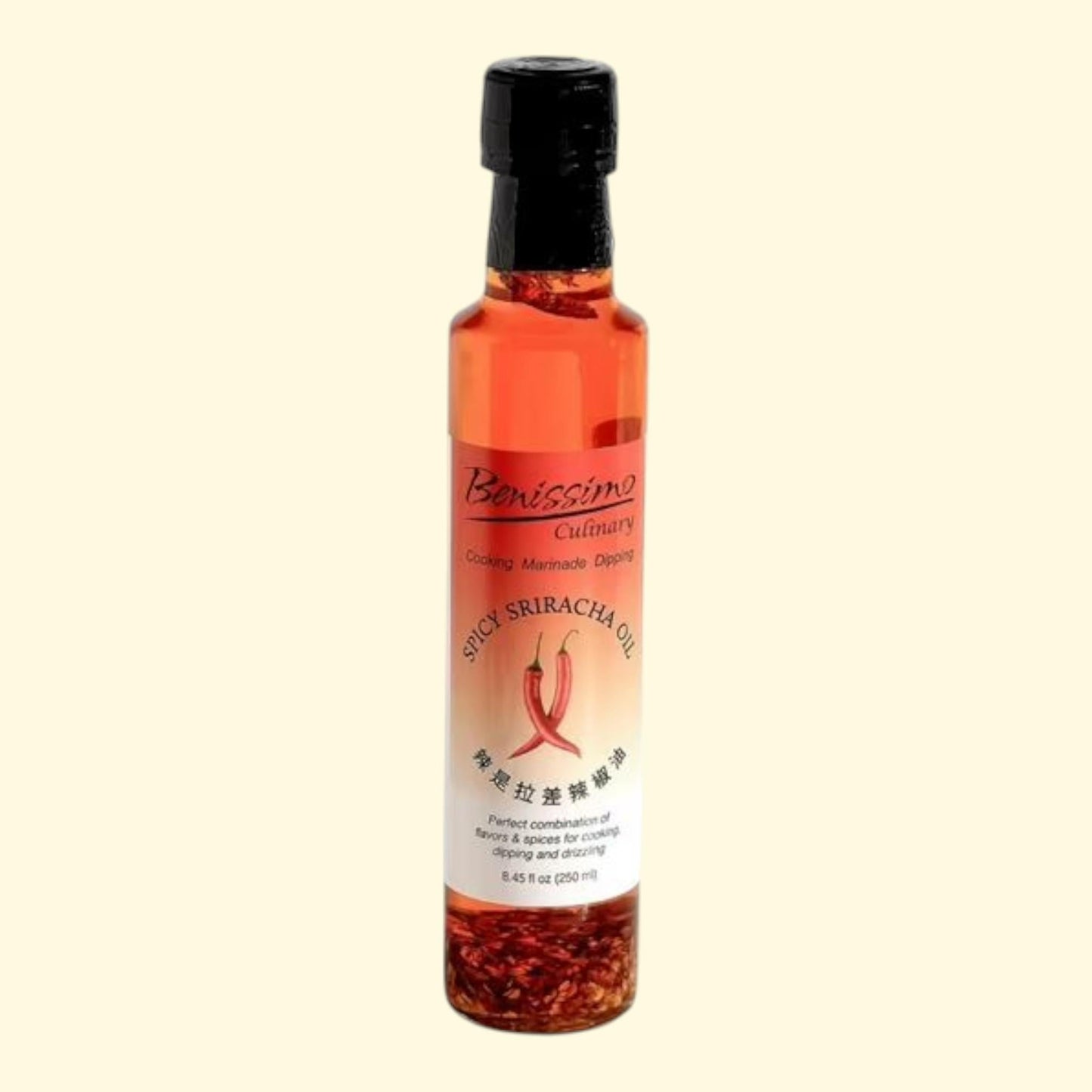 Benissimo Naturals Spicy Sriracha Oil, 8.45 fl oz