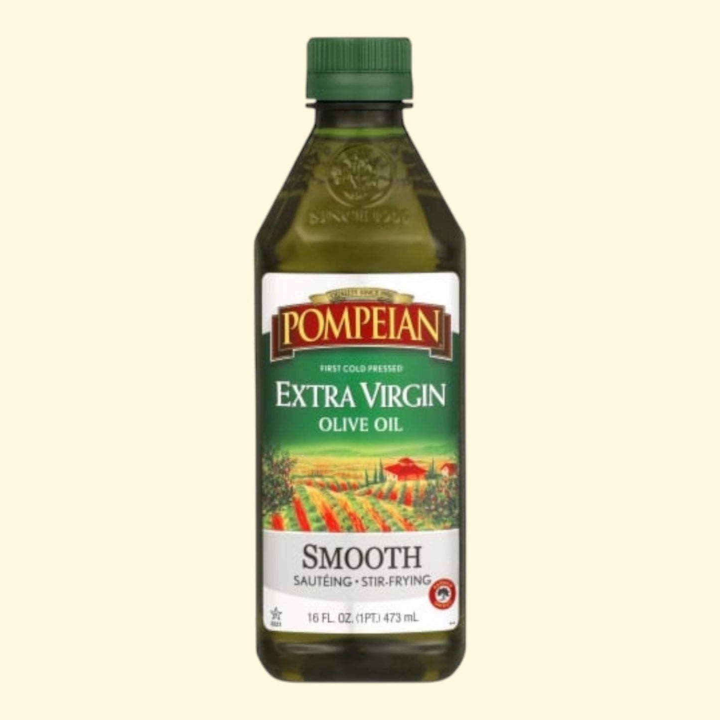 Pompeian Extra Virgin Olive Oil, Smooth First Cold Pressed, 16 oz