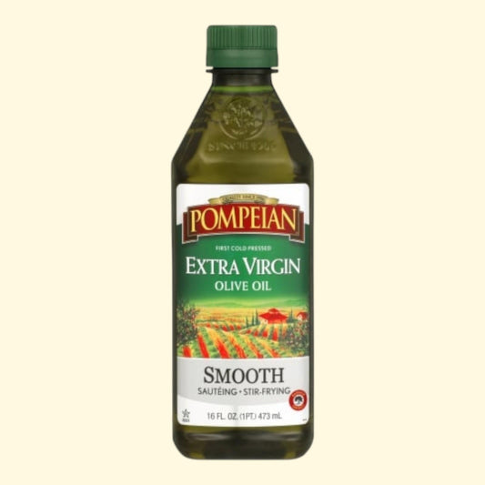 Pompeian Extra Virgin Olive Oil, Smooth First Cold Pressed, 16 oz