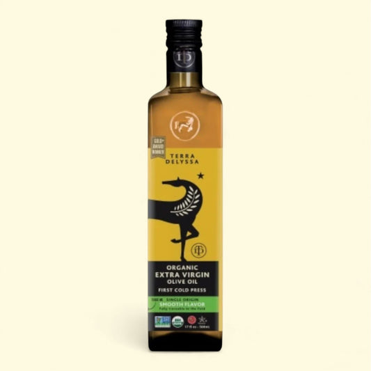 Terra Delyssa Organic First Cold Press Extra Virgin Olive Oil, Smooth Flavor, 16.9 oz