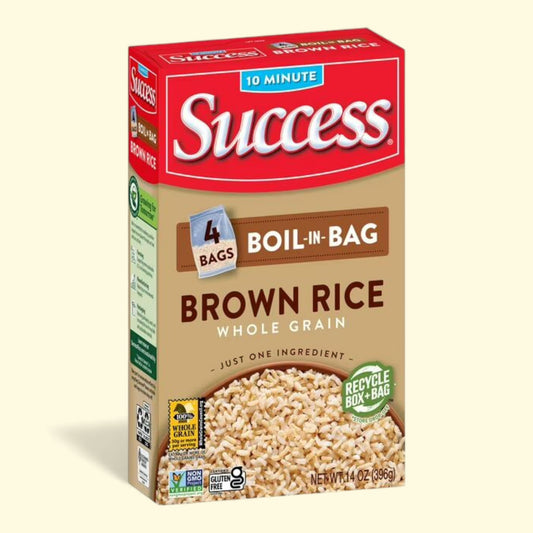 Success Boil-in-Bag Rice, Precooked Brown Rice