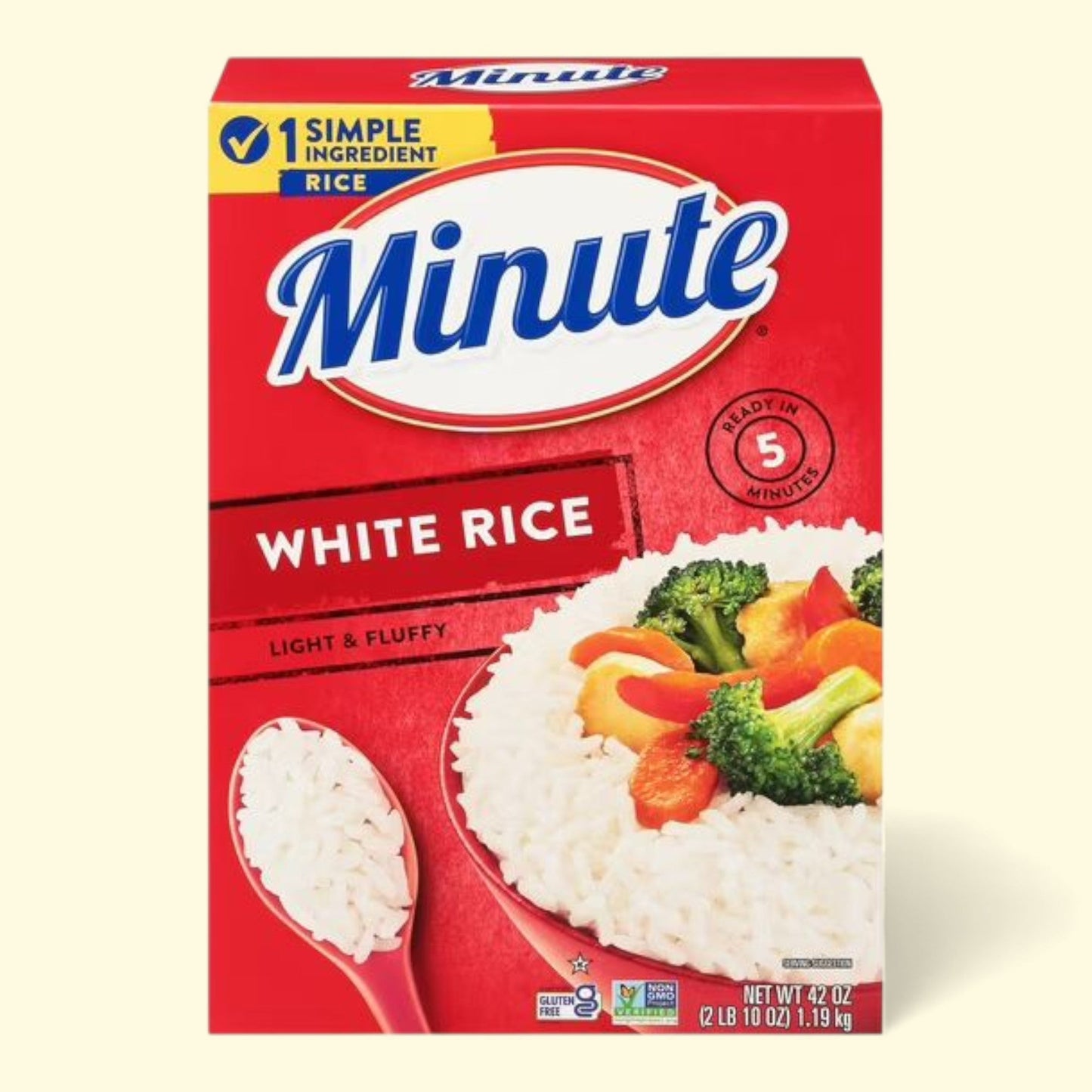 Minute Instant White Rice, Light and Fluffy, 42 oz