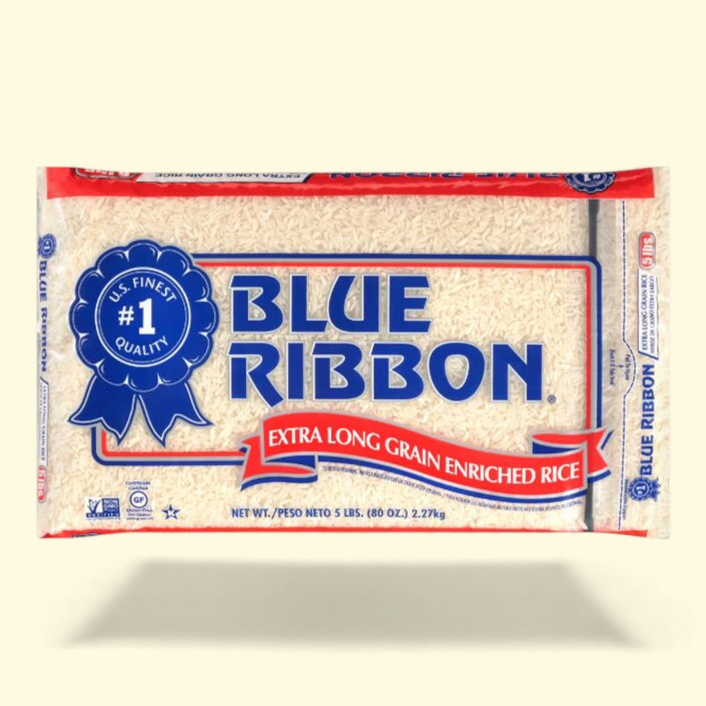 Riz blanc Blue Ribbon, riz enrichi à grains extra-longs, 2,27 kg