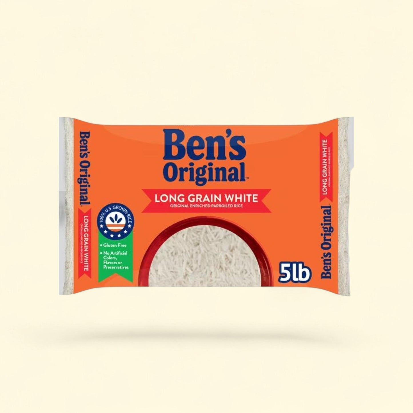 BEN'S ORIGINAL Enriched Long Grain White Rice, Parboiled Rice, 5 LB... — authentic US product shipped worldwide by Treatspree