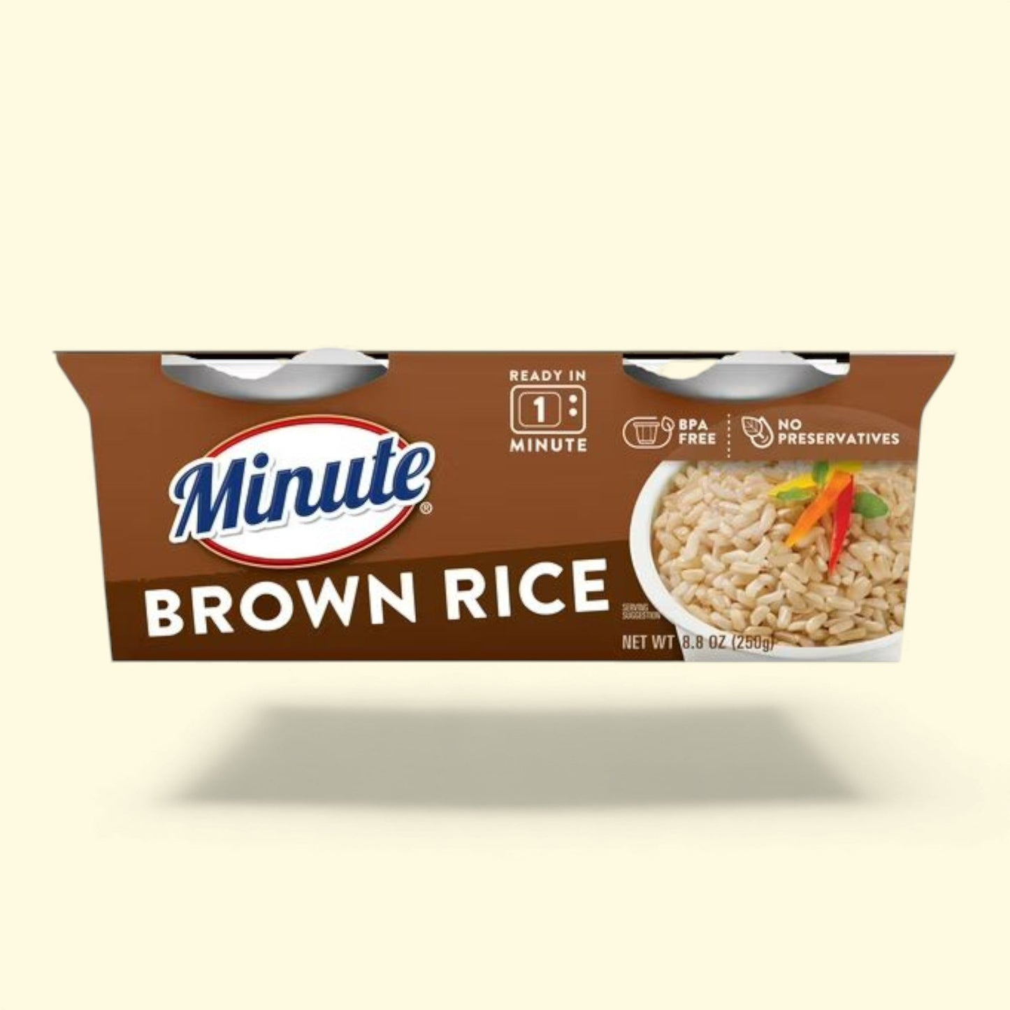 Minute Brown Rice, 4.4 oz, 2 cups