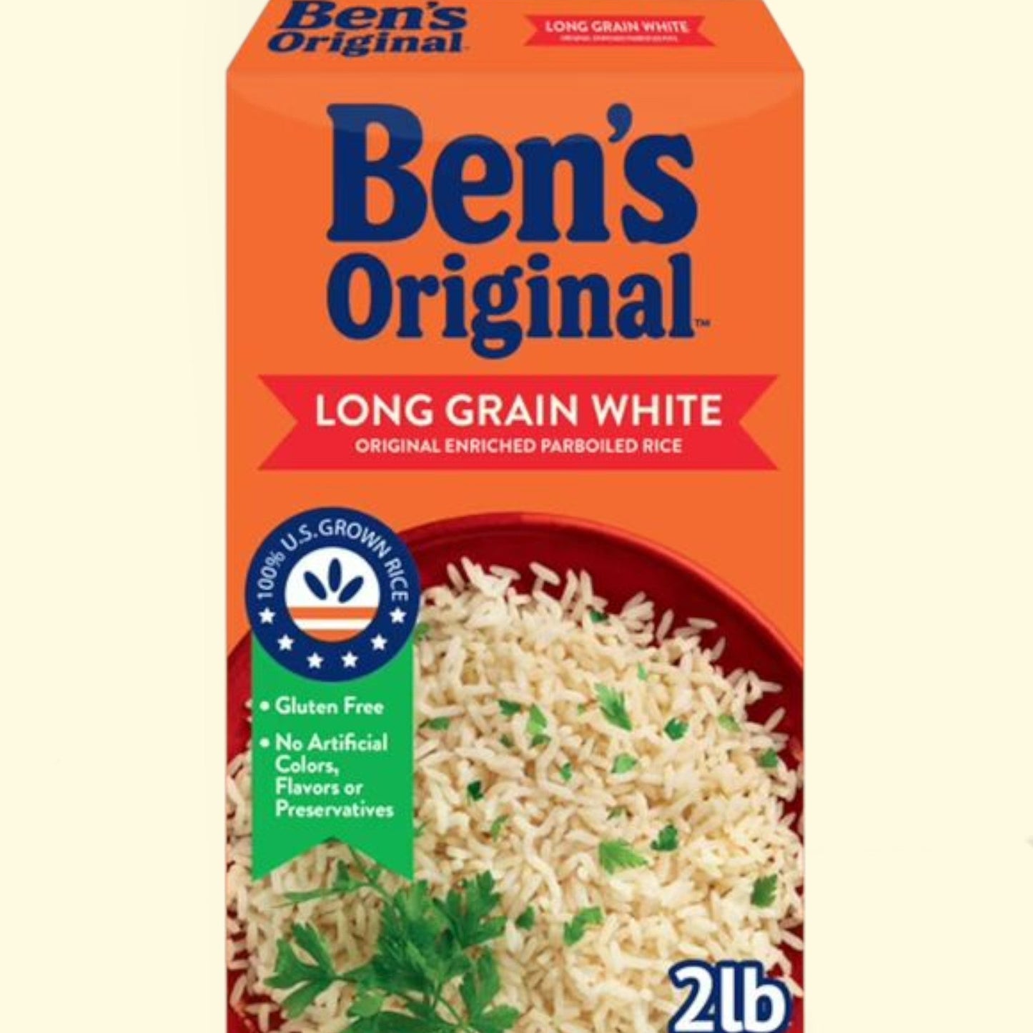 BEN'S ORIGINAL : Riz blanc à grains longs enrichi, riz étuvé, 907 g