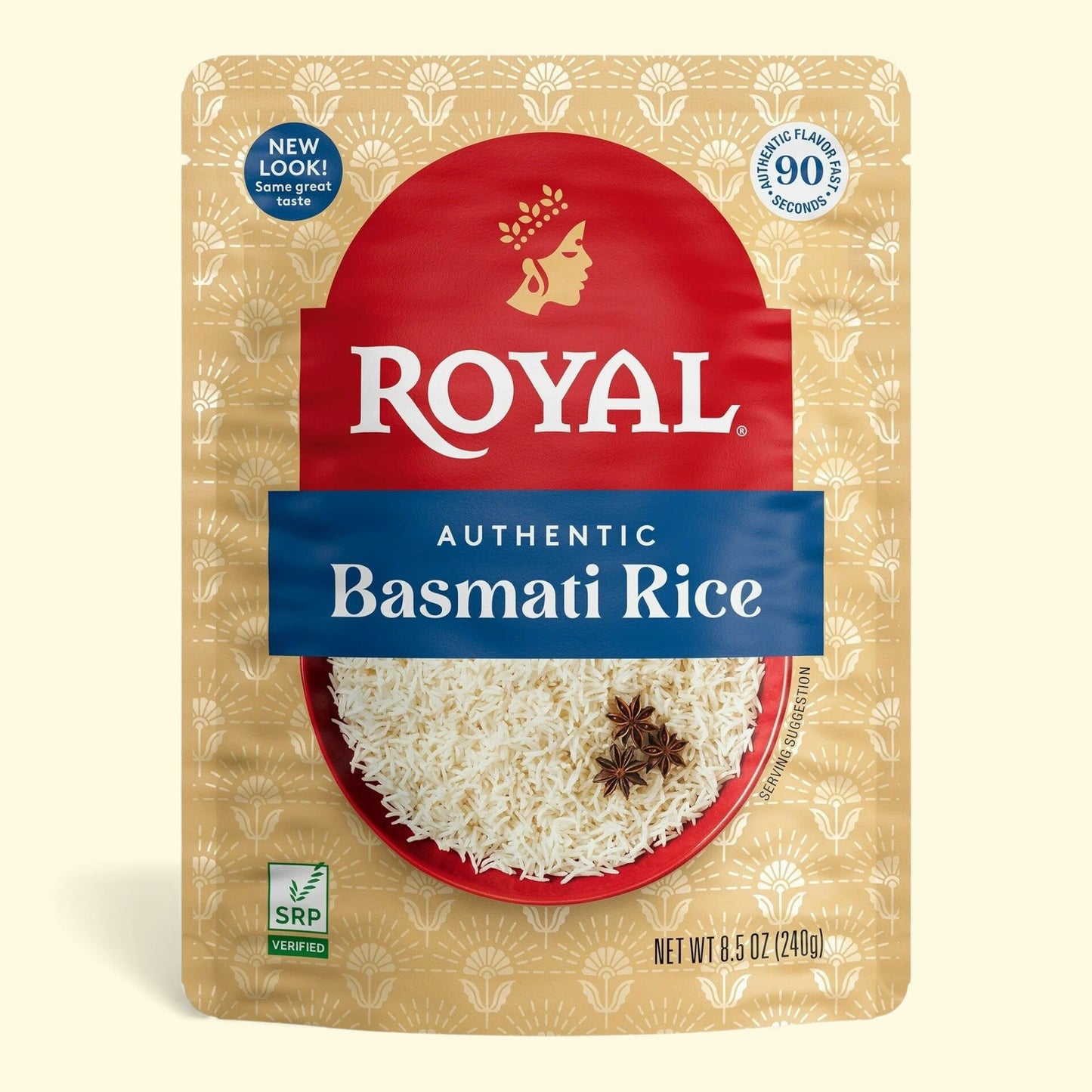 Authentic Royal Ready-to-Heat Long Grain White Basmati Rice, 8.5 oz