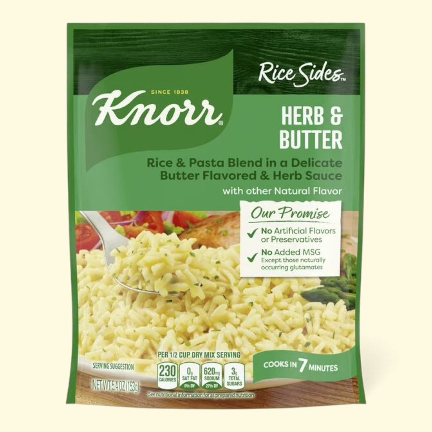 Knorr Herb & Butter Parboiled Rice, 5.4 oz