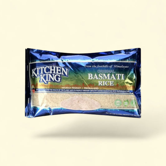 Kitchen King White Basmati Rice, 5lbs — authentic US product shipped worldwide by Treatspree