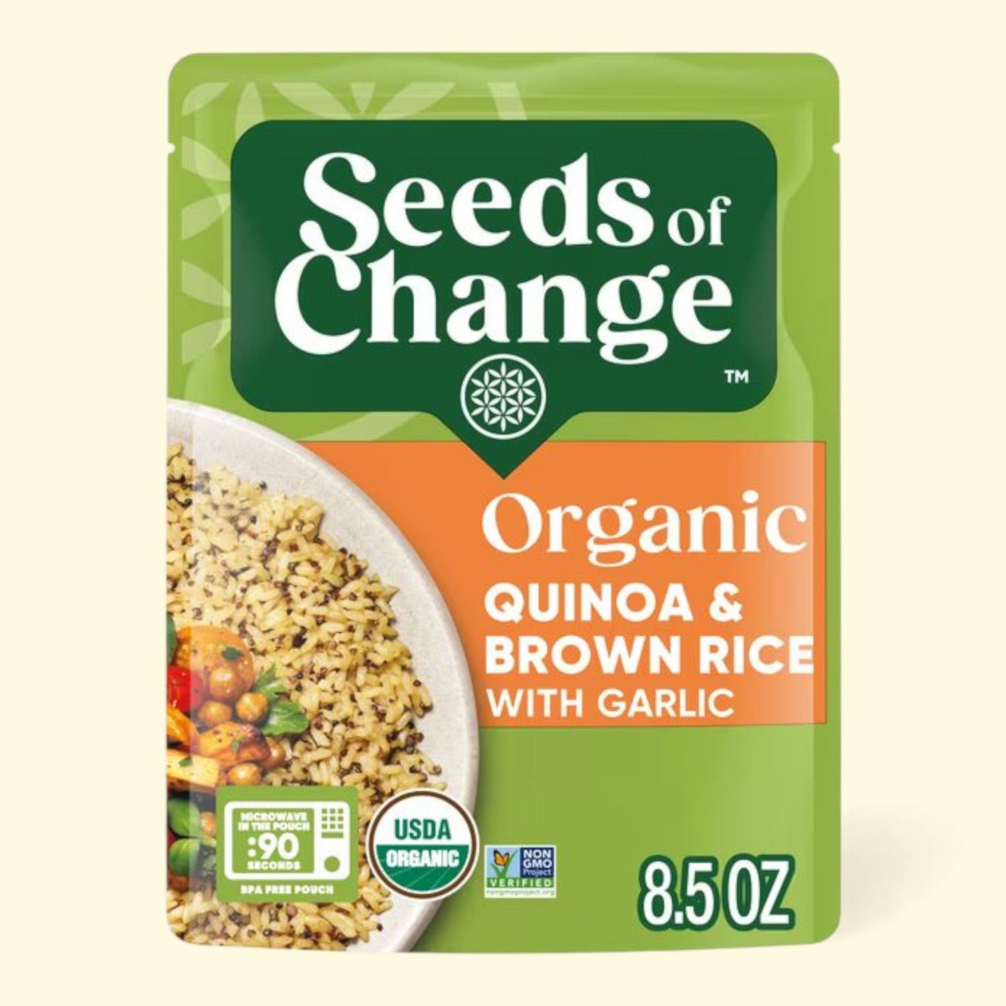 Seeds of Change Quinoa & Brown Rice with Garlic, 8.5 Ounces