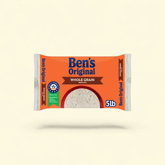BEN'S ORIGINAL Whole Grain Brown Rice, 5 lb — authentic US product shipped worldwide by Treatspree