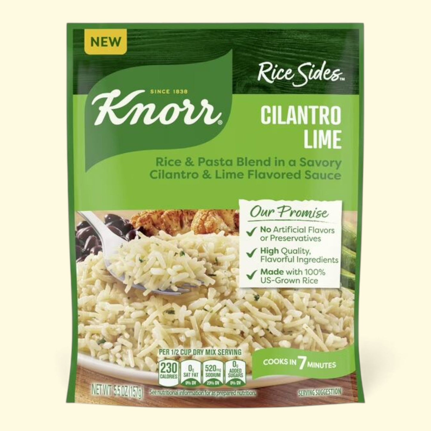 Knorr Cilantro Lime Rice Sides, 5.5 oz
