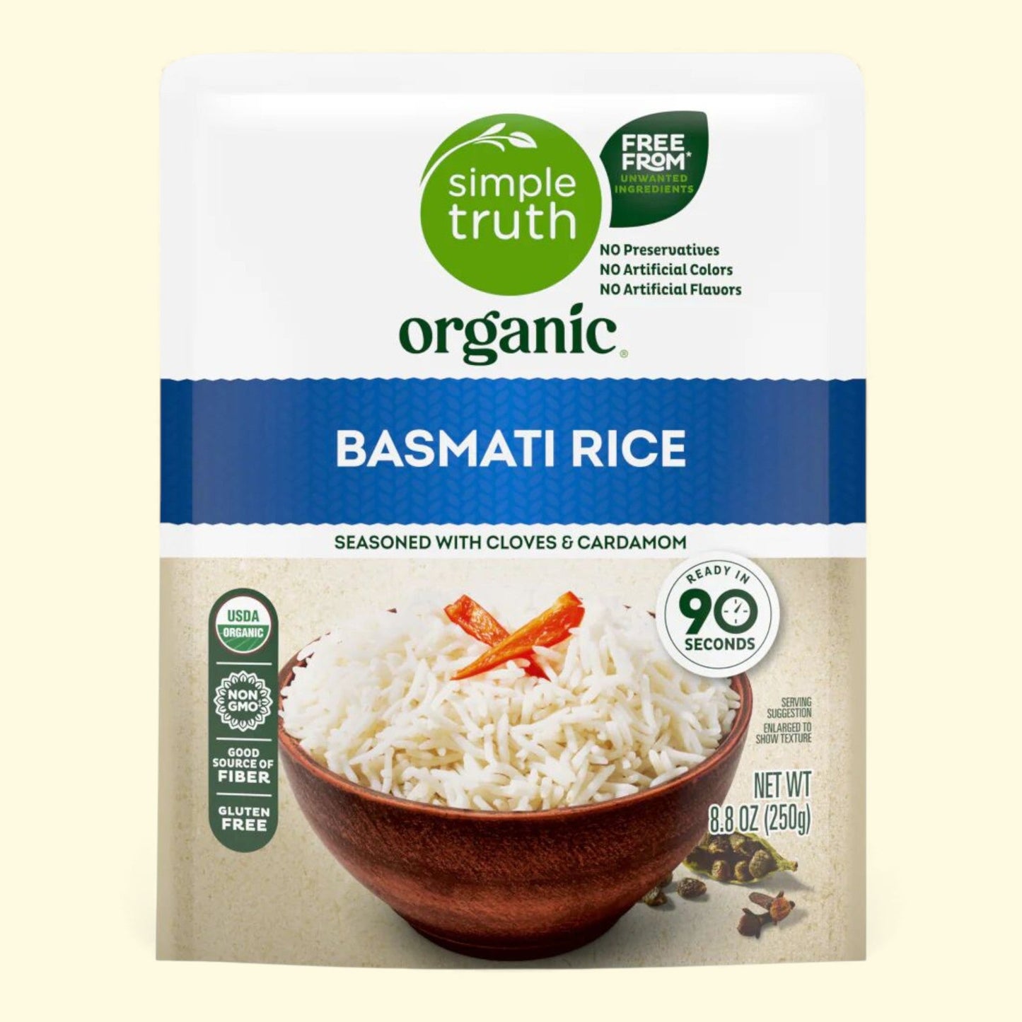 Simple Truth Organic, Basmati Rice, 8.8 oz