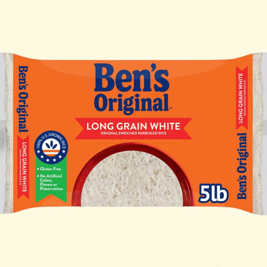 Riz blanc à grains longs enrichi Ben's Original, riz étuvé, 2,27 kg