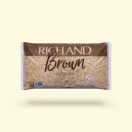 Riceland Natural Brown Rice, 1 lb — authentic US product shipped worldwide by Treatspree