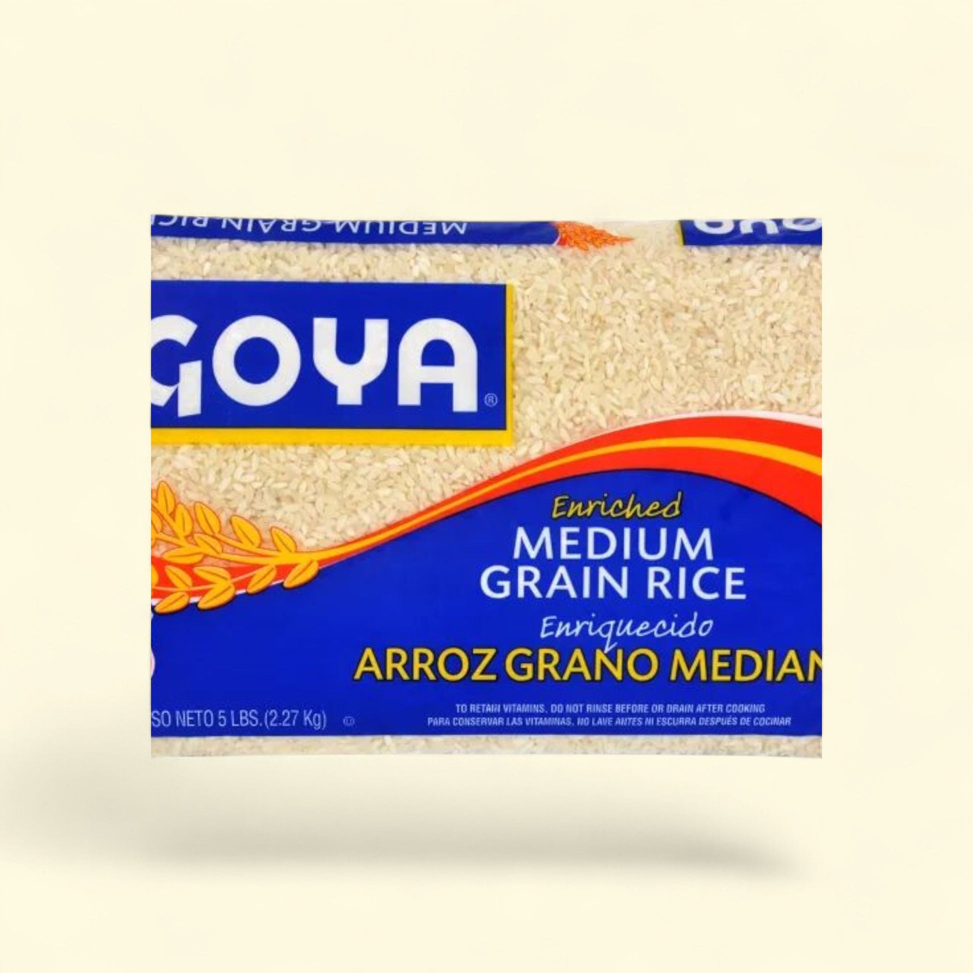 Goya Medium Grain White Rice, 5lbs — authentic US product shipped worldwide by Treatspree