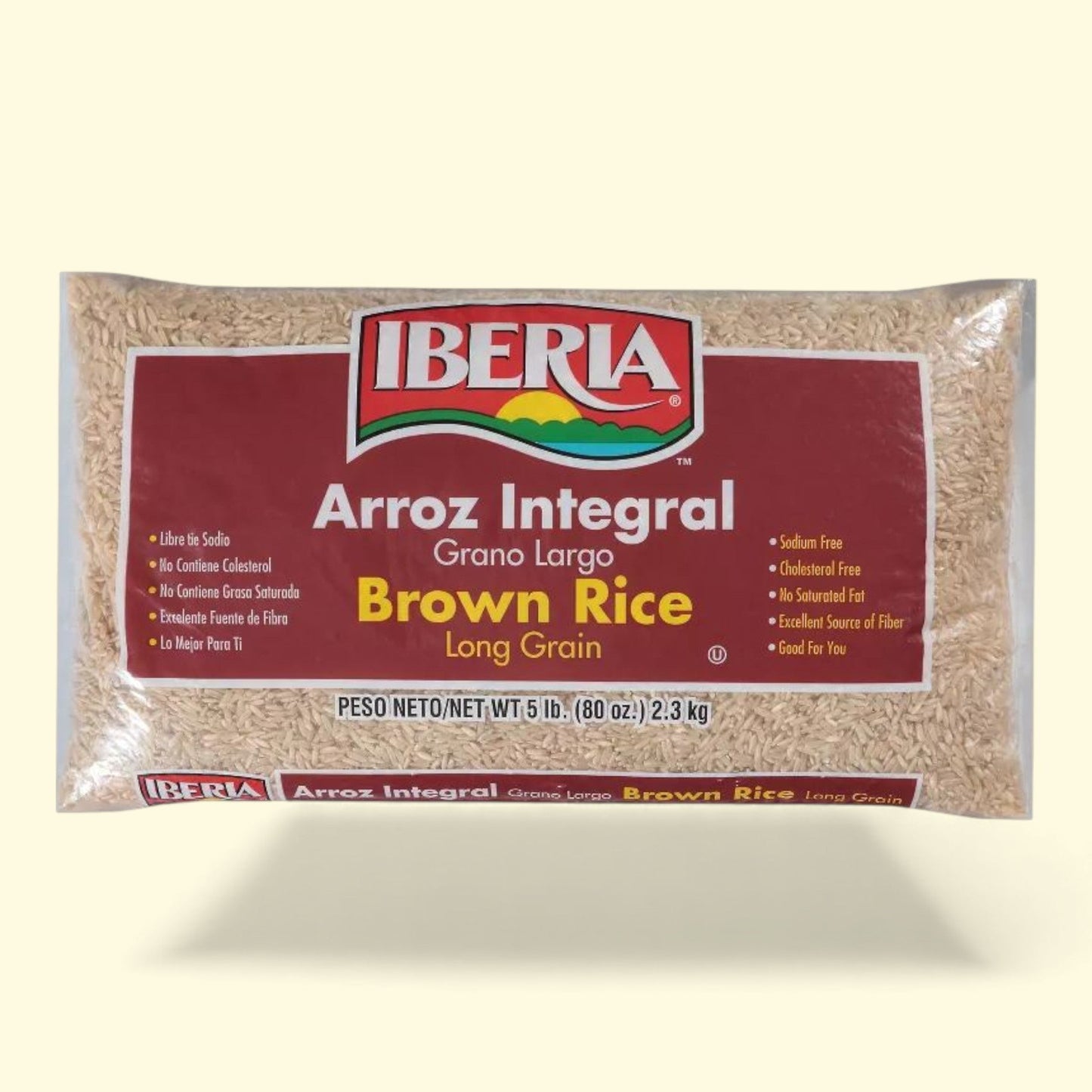 Riz brun à grains longs Iberia, 2,27 kg