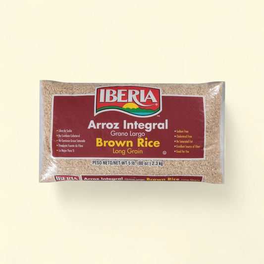 Iberia Long Grain Brown Rice, 5lbs — authentic US product shipped worldwide by Treatspree