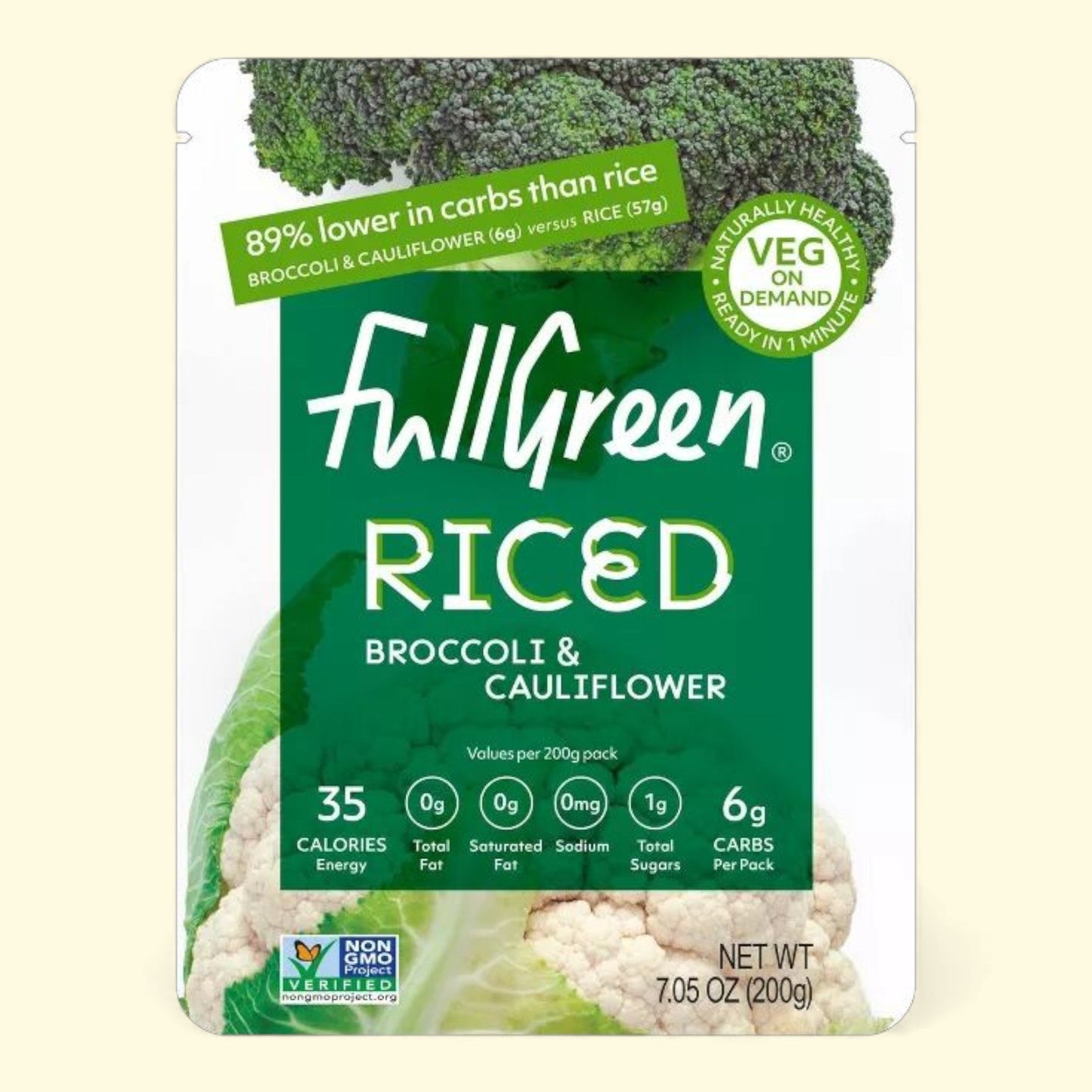 FullGreen Riced Broccoli & Cauliflower, 7.05oz