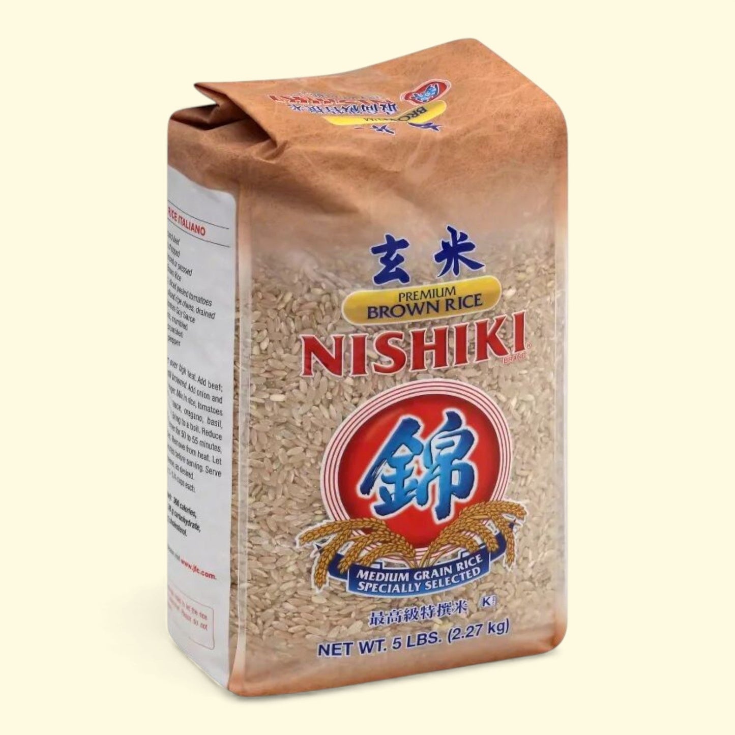Riz brun à grains moyens JFC Nishiki, 2,27 kg