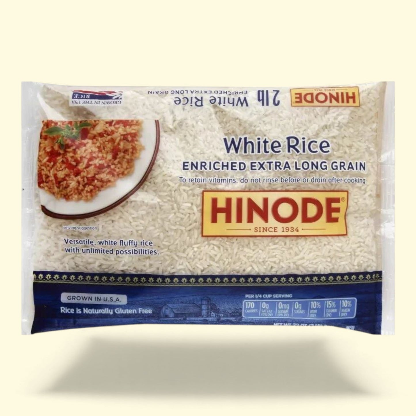 Riz blanc à grains extra longs Hinode, 907 g