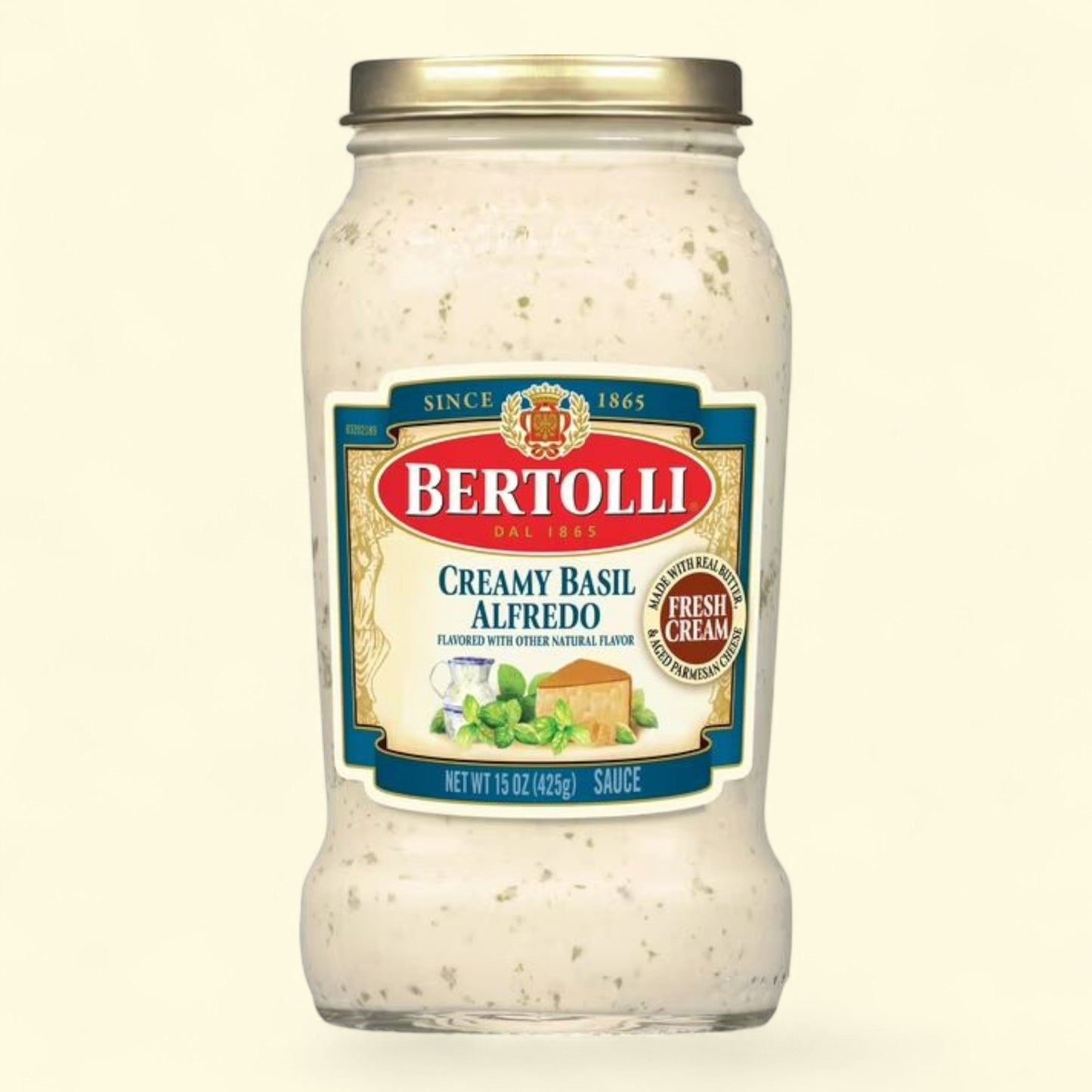 Bertolli Alfredo Sauce with Basil, 15 oz