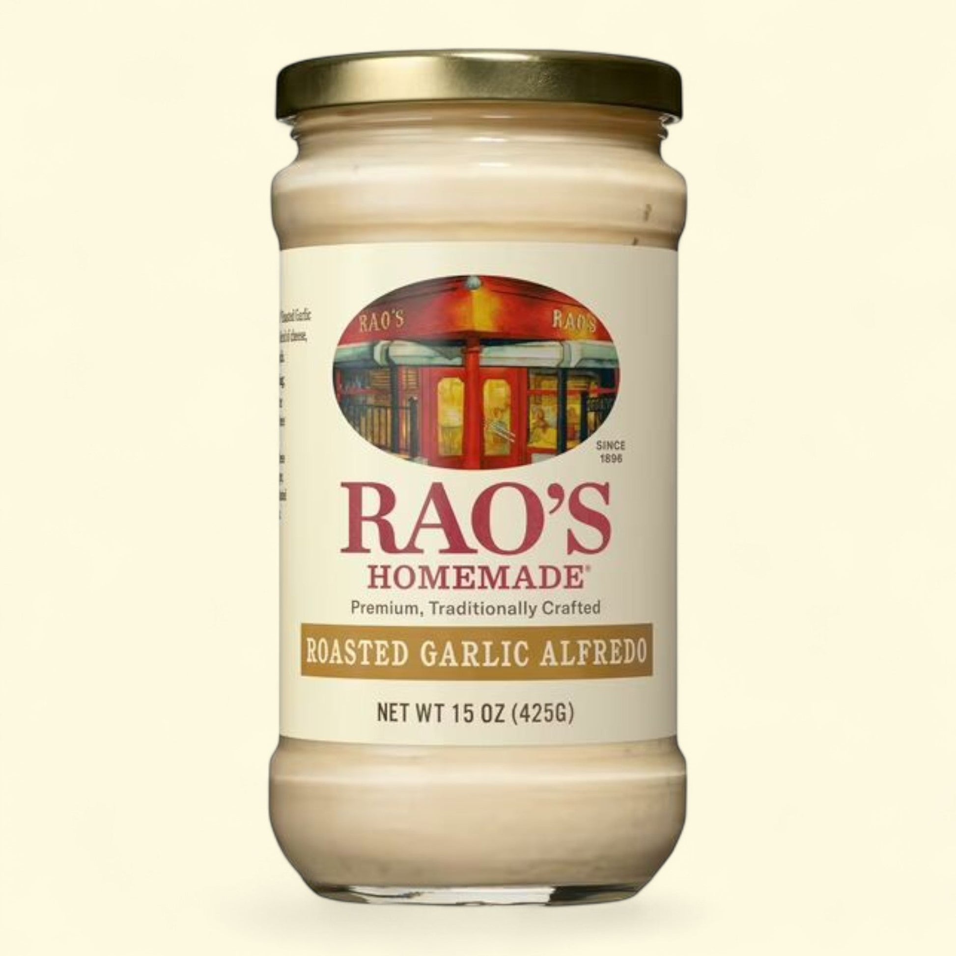 Sauce Alfredo à l'ail rôti maison de Rao, 425 g