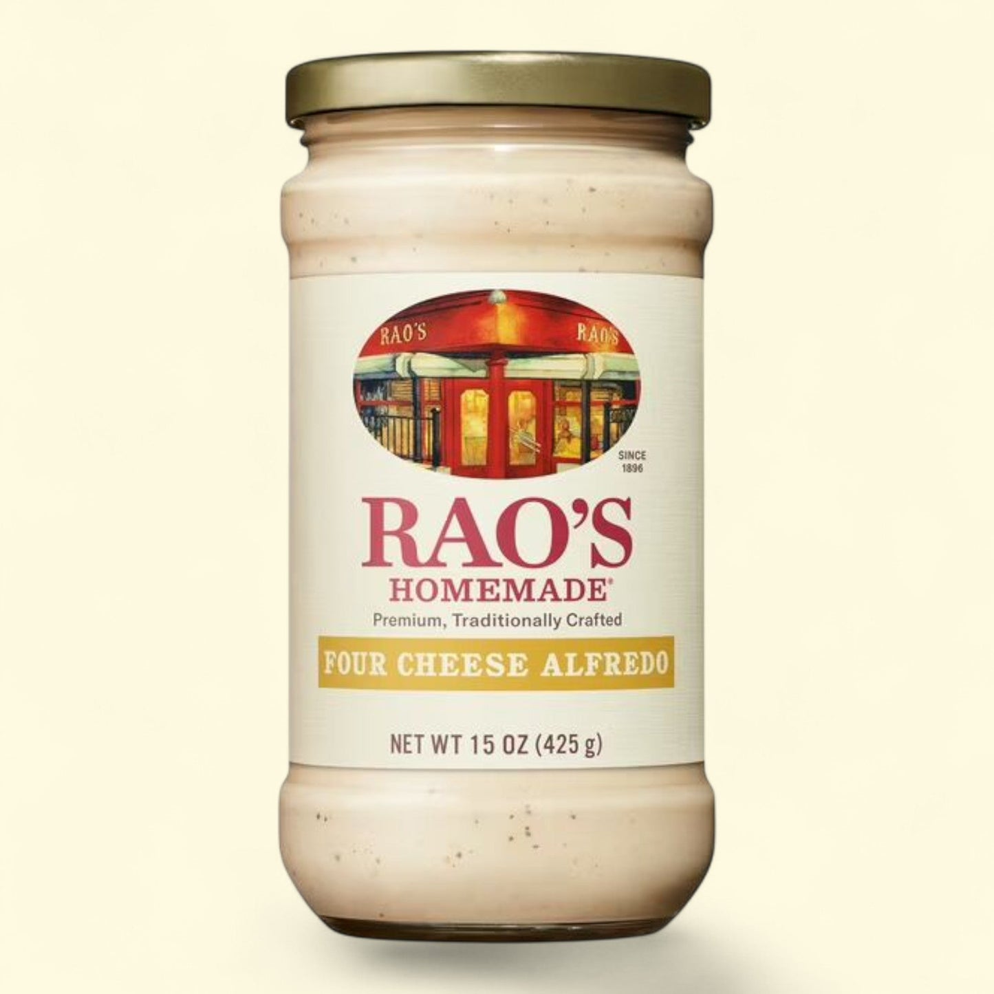 Sauce Alfredo aux quatre fromages maison de Rao, 425 g