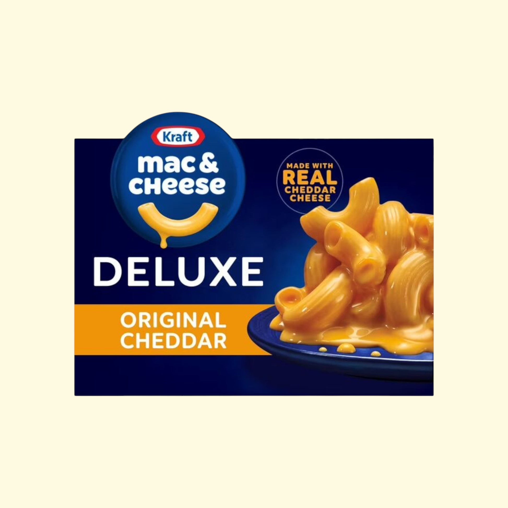 Kraft Deluxe Cheddar Mac N Cheese Dinner, 14 oz — authentic US product shipped worldwide by Treatspree