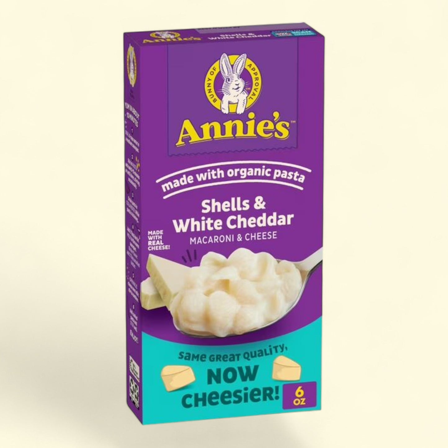 Annie's White Cheddar Shells Macaroni and Cheese, 6 oz