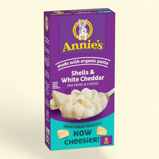 Annie's White Cheddar Shells Macaroni and Cheese, 6 oz